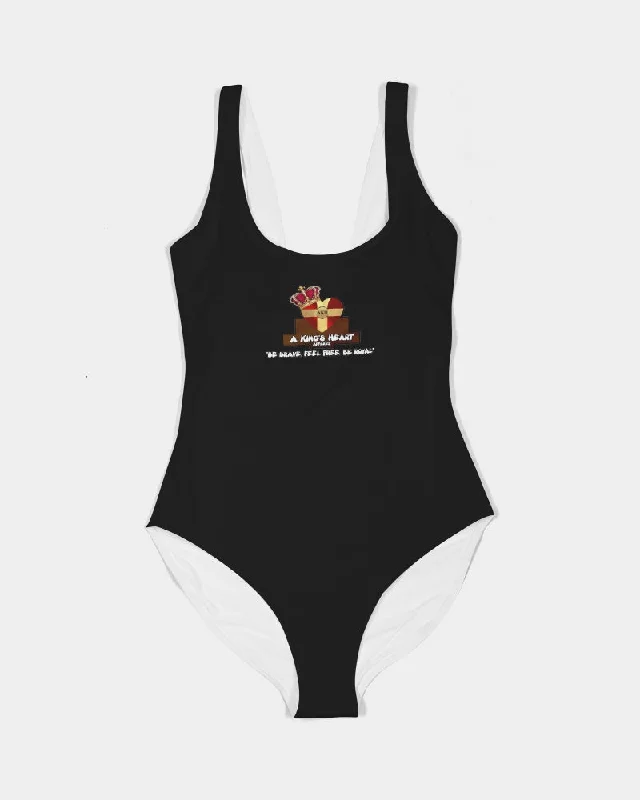 AKH Black Women's One-Piece Swimsuit