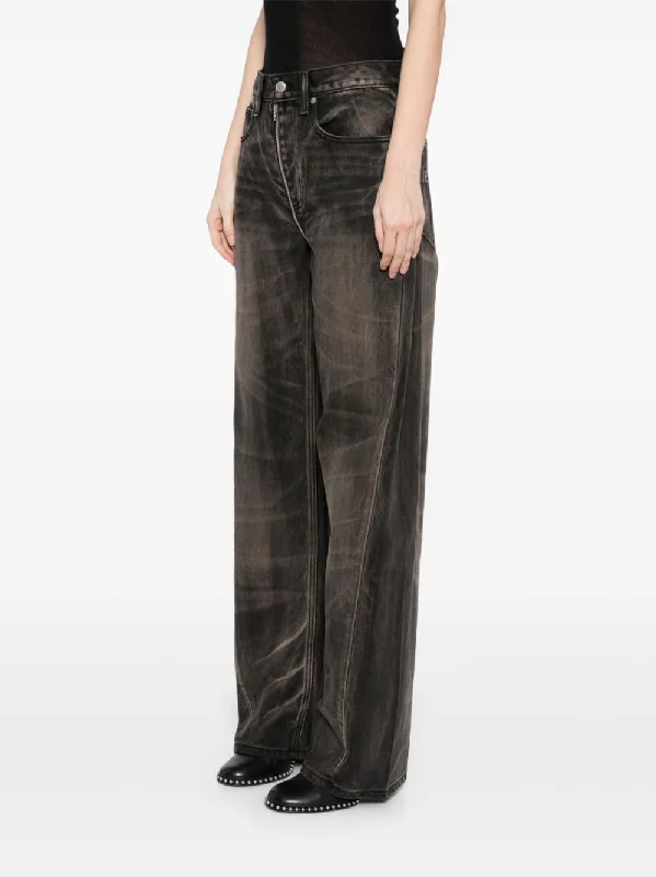 ALEXANDER WANG Women Balloon Jean Moto Front To Back Zip