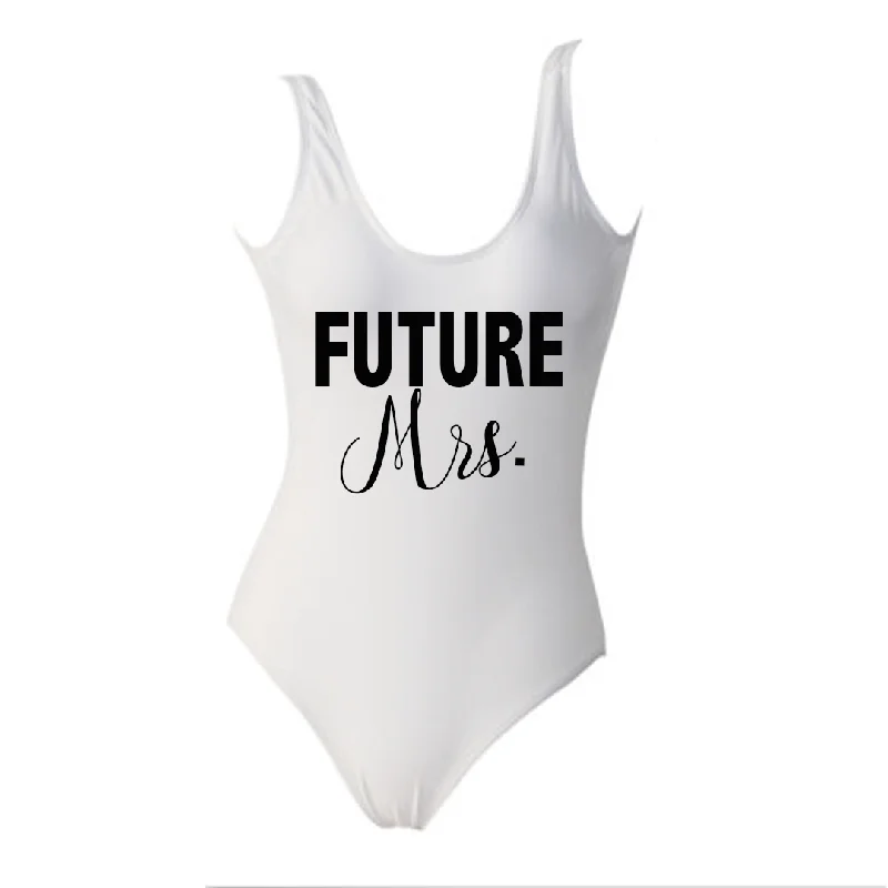 Future MRS White Monokini Swimsuit