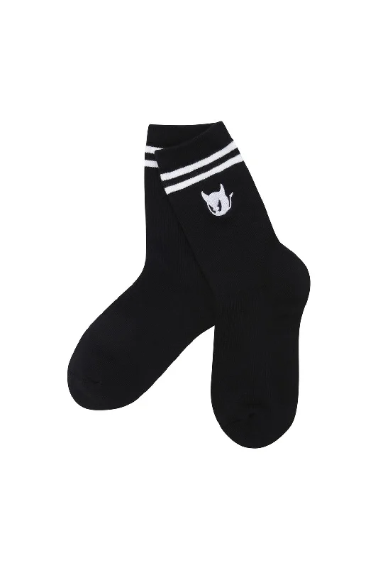 Women's Essential Mid Socks(8"") Black