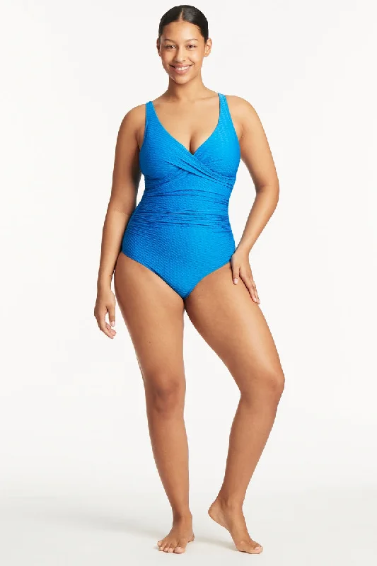 SEA LEVEL HONEYCOMB CROSS FRONT MULTIFIT ONE PIECE - CAPRI