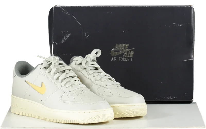 Nike Grey Air Force 1 07 Trainers Light Bone / Pale Vanilla BNIB UK 8.5 EU 42.5 👞