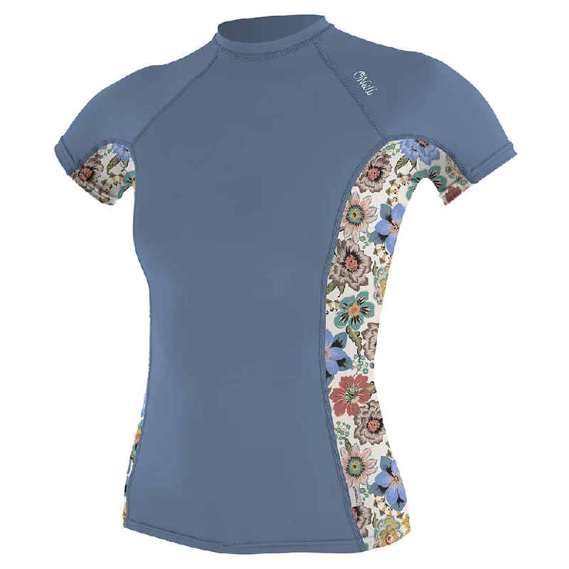 O'Neill Womens Side Print Rash Guard - Infinity/Talitha