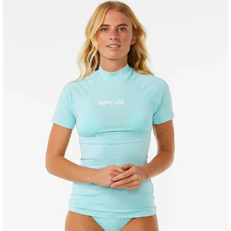 Rip Curl Womens Classic Surf UPF Rash Vest - Sky Blue