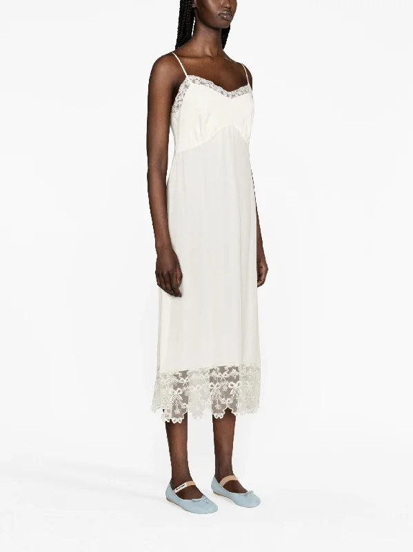 SIMONE ROCHA Women W/Lace Trim Slip Dress