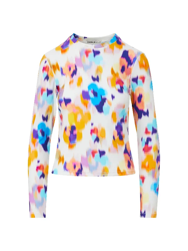 Stephanie Rash Guard Floral Ikat