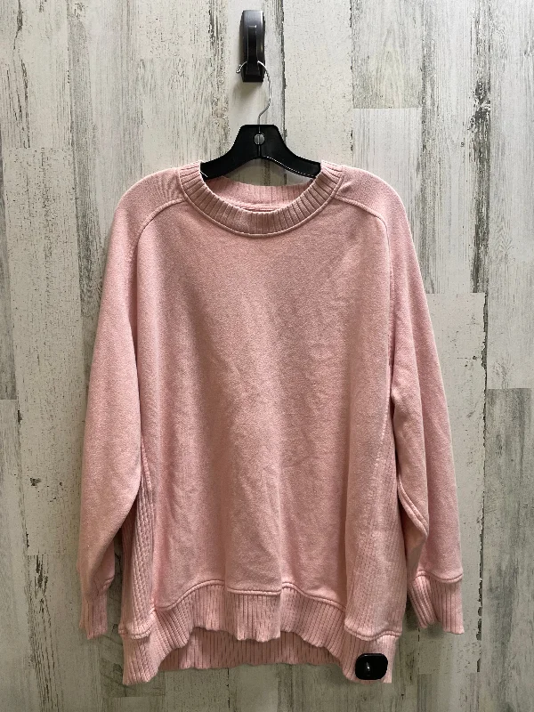 Sweatshirt Crewneck By Aerie In Pink, Size: M