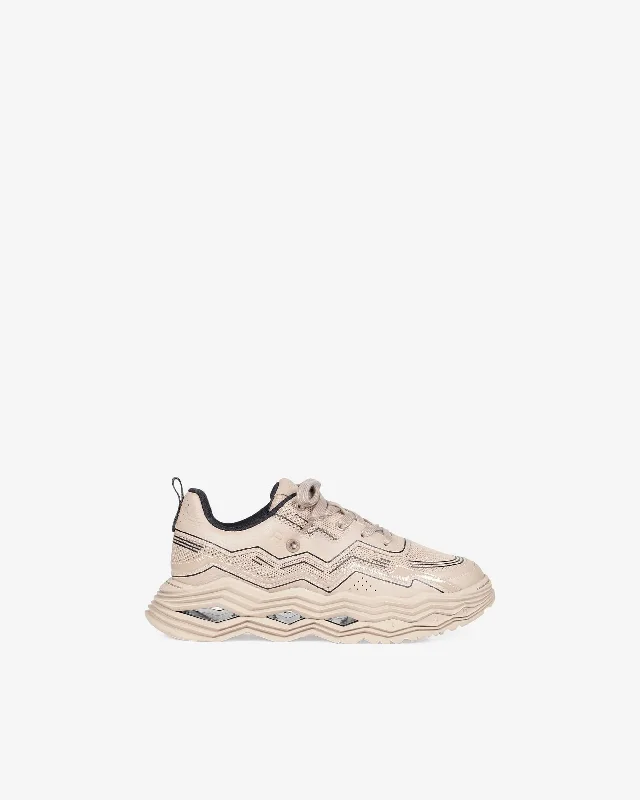 Wave sneakers in latte brown