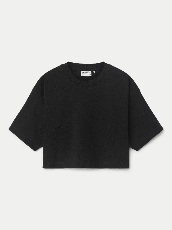 The Cropped Boxy T-Shirt in Black