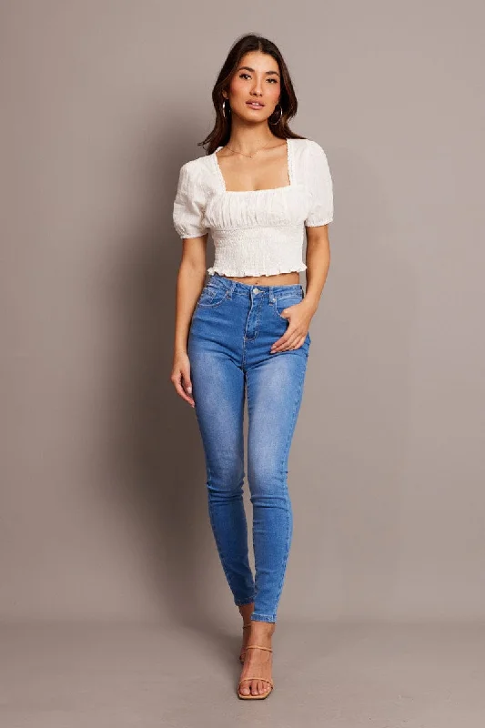 Denim Skinny Jean High Rise