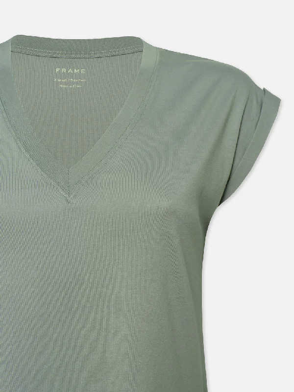 Easy V-Neck Tee -- Sage