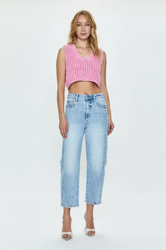 Pistola Eli High Rise Arched Leg Jeans in Sun Kissed