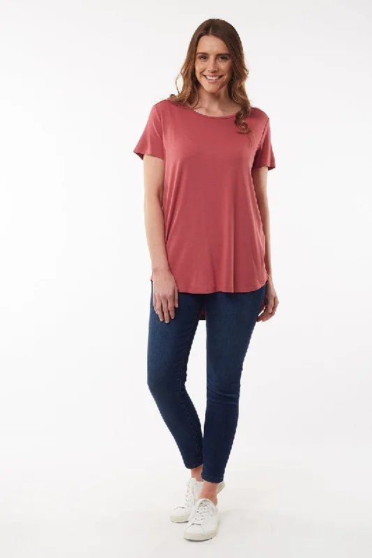 Elm - Sierra Luxe Tee - Rose