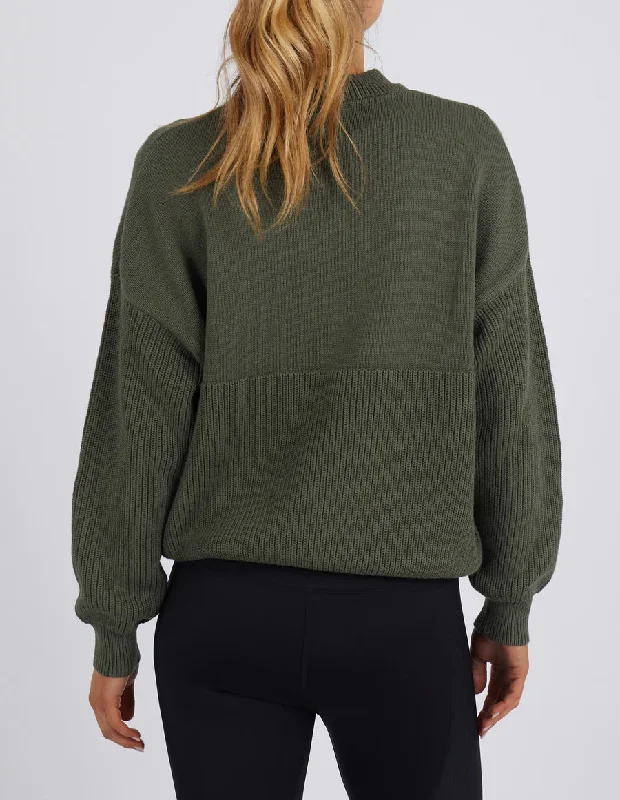 FOXWOOD LEISUREFIT KNIT KHAKI