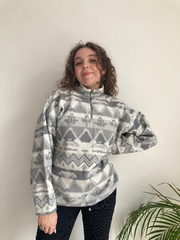 Vintage Aztec Print Fleece (L)