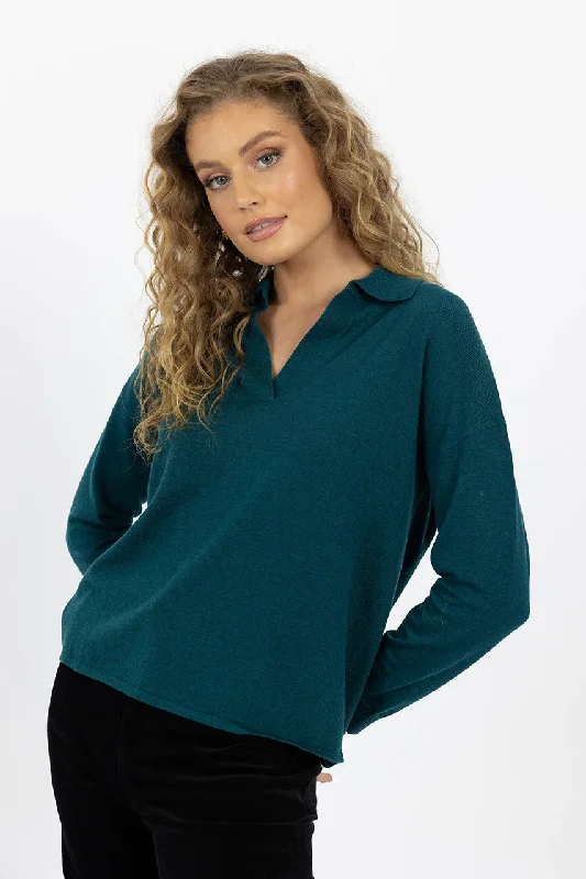 HUMIDITY ADDISON TOP SEA BLUE