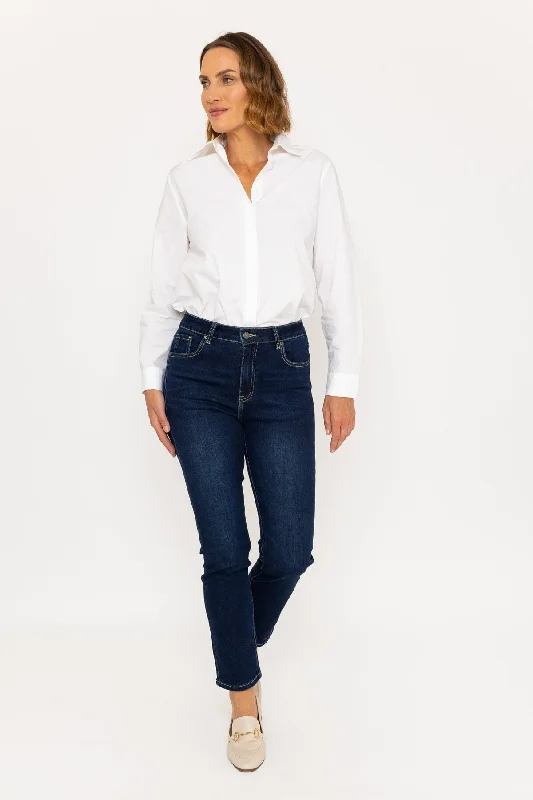 Lana Straight Leg Jeans in Indigo