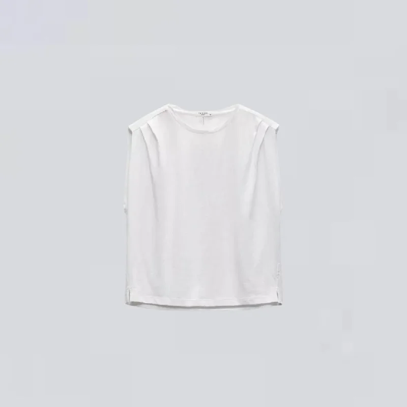 Mica Cropped Tank (White)