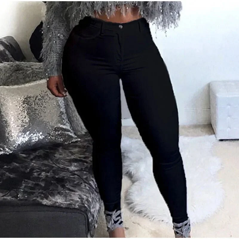 Women's Casual High Waist Bodycon High Stretch Skinny Jeans