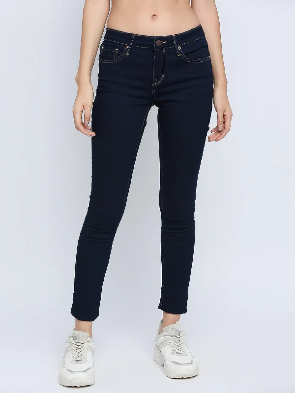 Spykar Women Blue Super Skinny Regular Length Jeans (Alicia)