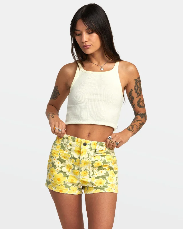 Belle Corduroy Shorts - Fern