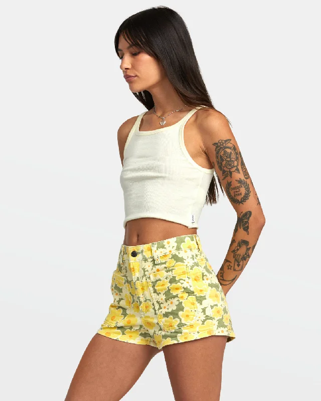 Belle Corduroy Shorts - Fern