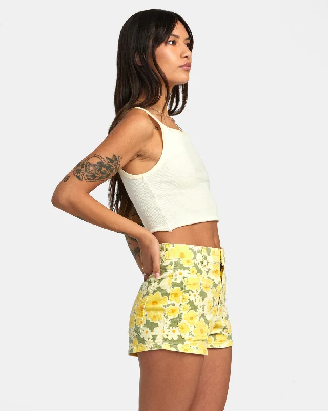 Belle Corduroy Shorts - Fern