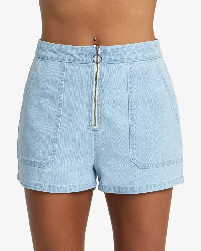 Goldie Denim Shorts - Light Vintage Wash