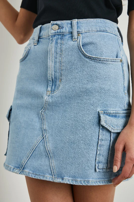 LAUREL CARGO SKIRT - CRYSTAL BLUE