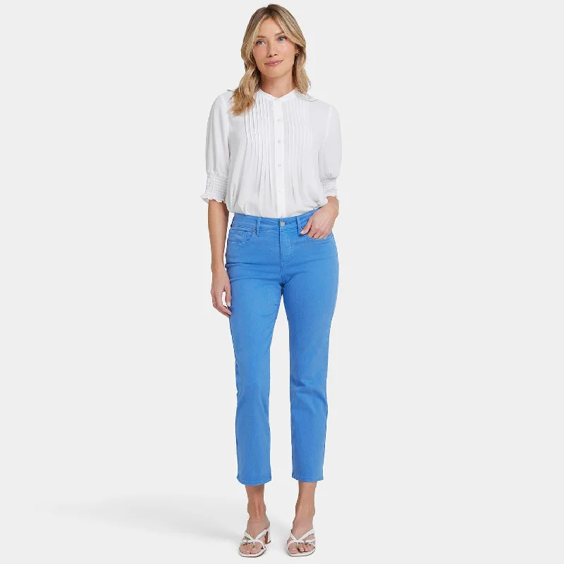 Marilyn Straight Ankle Jeans - Greek Sea