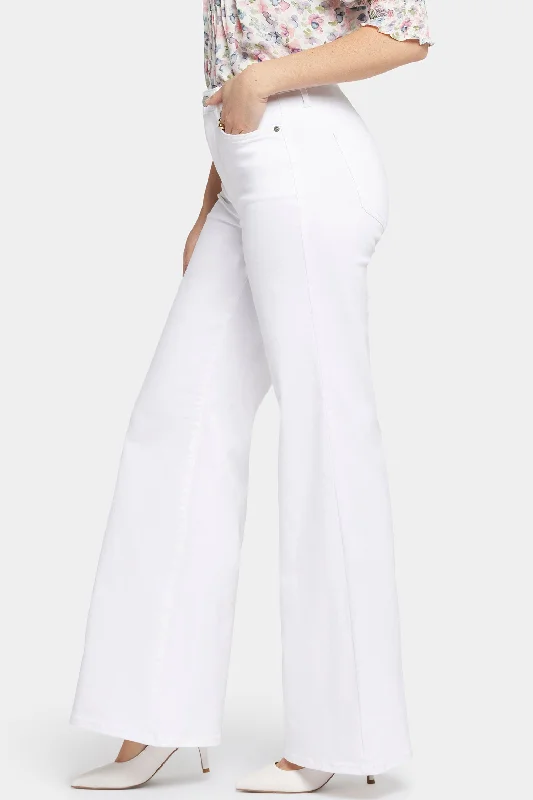 Mia Palazzo Jeans - Optic White