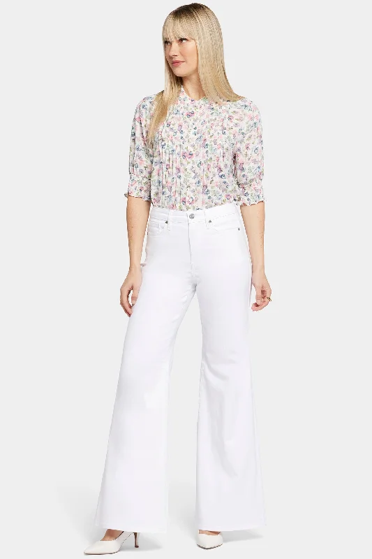 Mia Palazzo Jeans - Optic White