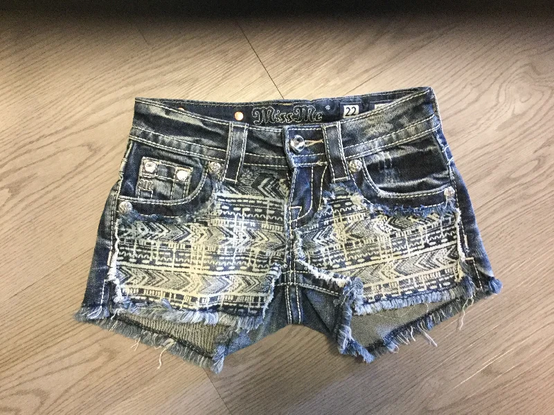 Miss Me Denim Shorts Aztec Style