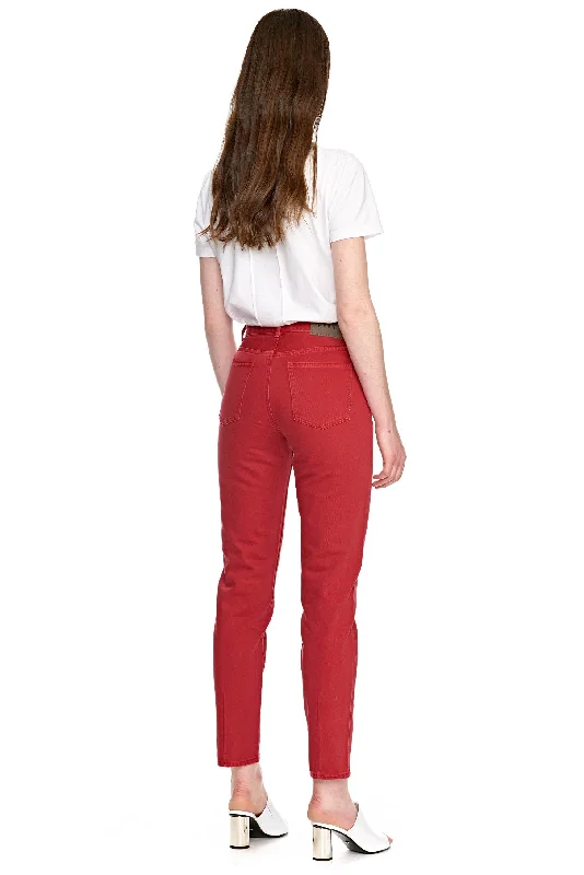 Neuw WOMENS LOLA MOM SLIM JEANS ROUGE