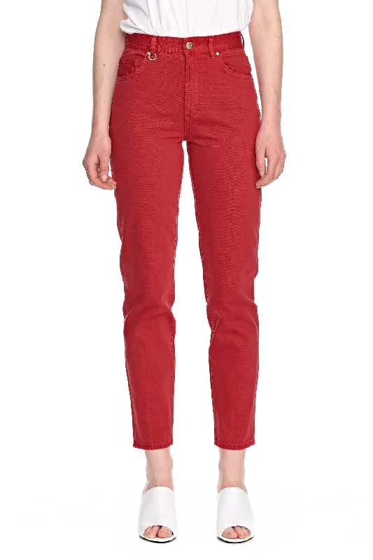 Neuw WOMENS LOLA MOM SLIM JEANS ROUGE