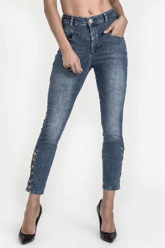 ONE TEASPOON  Womens Cali Blue Preachers High Waist Skinny Jeans