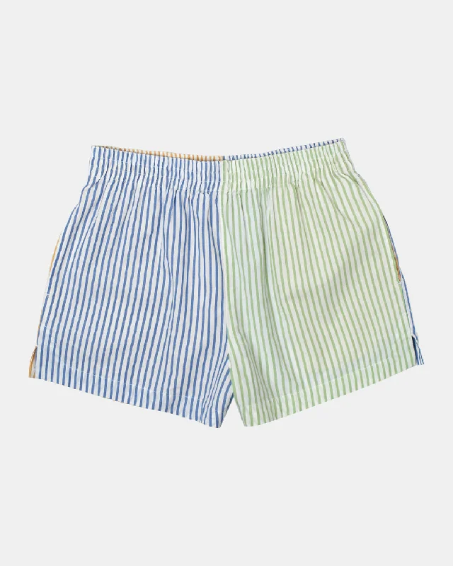 Sawyer Stripe Elastic Shorts - Multi