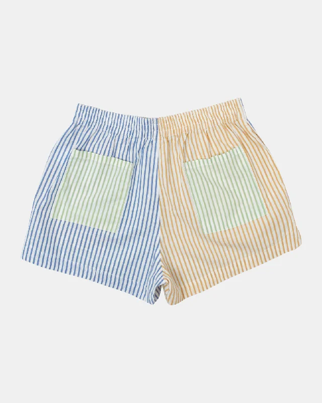 Sawyer Stripe Elastic Shorts - Multi