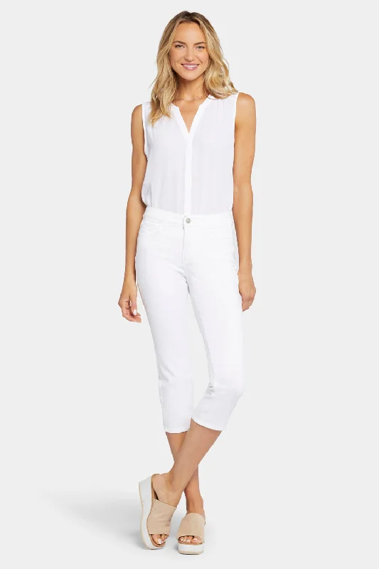 Slim Straight Crop Jeans - Optic White