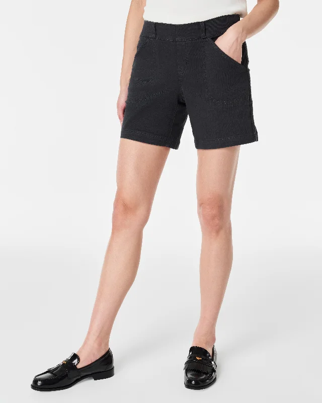 Stretch Twill Shorts, 6""