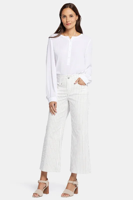 Teresa Wide Leg Ankle Jeans - Beach Cruise Stripe