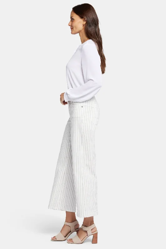 Teresa Wide Leg Ankle Jeans - Beach Cruise Stripe