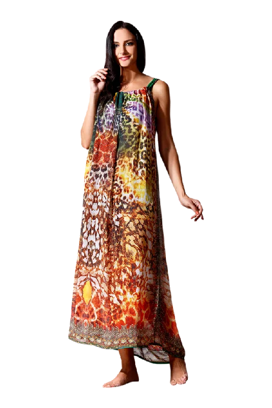 Chiffon Party Dress Tunics Plaid country