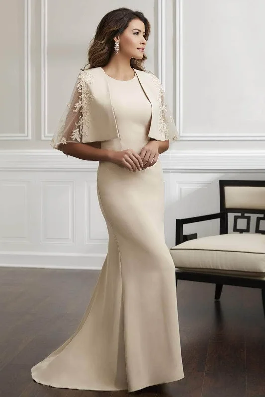 Christina Wu Elegance 17909 - Sleeveless Evening Dress with Cape Tunics Designer luxury Christina Wu Elegance 17909 - Sleeveless Evening Dress with Cape Tunics Designer luxury