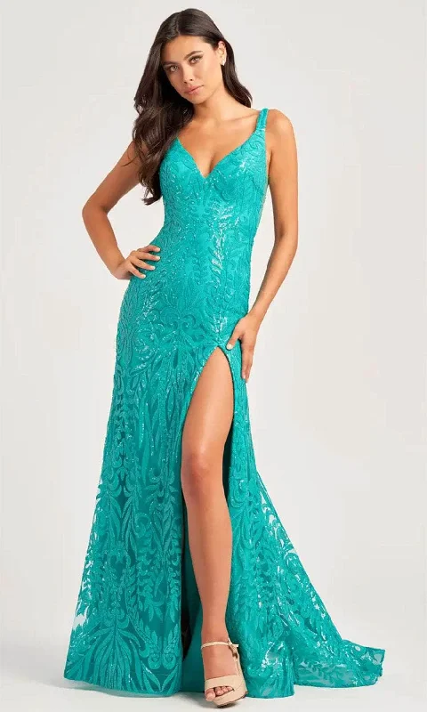 Colette By Daphne CL5285 - Sequin Fitted Evening Dress Tunics Spring floral