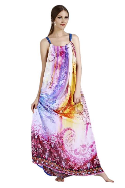 Chiffon Party Dress Tunics Solid Classic
