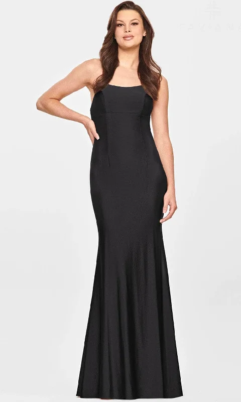 Faviana S10844 - Sleeveless Scoop Neckline Evening Dress Chiffon Maxi Beach