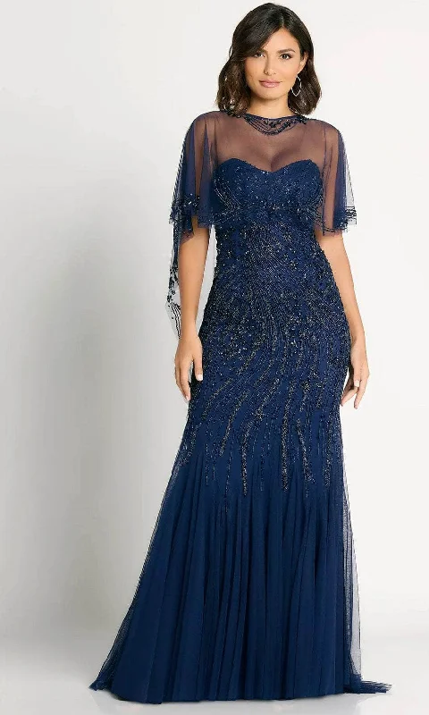 La Valleta LV6101 - Cape Beaded Evening Dress Tunics Corduroy durable