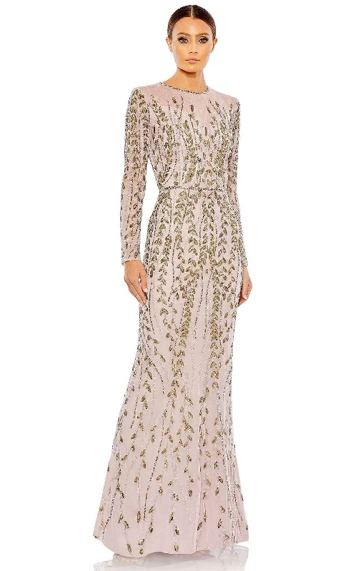 Mac Duggal 5644 - Beaded Sheath Evening Dress Tunics stripes playful