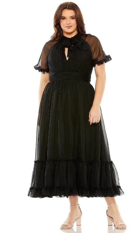 Mac Duggal 68428 - Ruffled Evening Dress Tunics Satin smooth